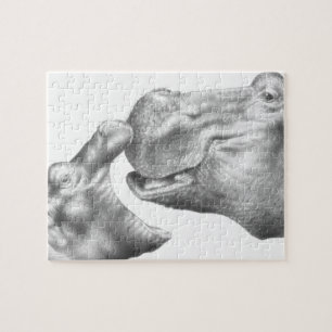 Hippo & Calf Puzzle