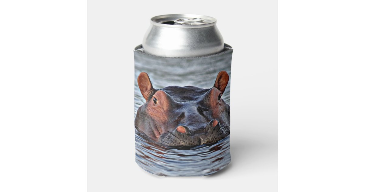 hippo can cooler | Zazzle