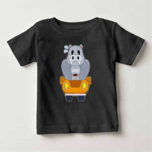 Hippo Car Baby T-Shirt