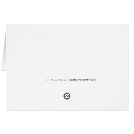 Hippo Card - Blank inside (Back Horizontal)