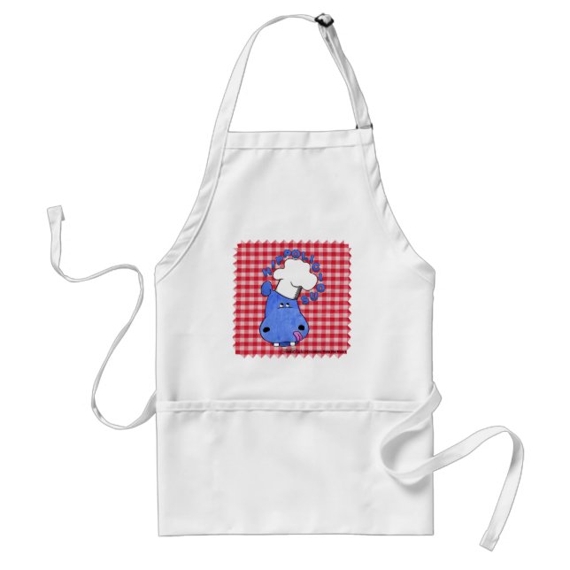 Hippo Chef Hippolicious Adult Apron (Front)
