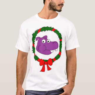 Hippo Christmas Tee