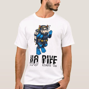 Hippo diver underwater Scuba Diving  T-Shirt