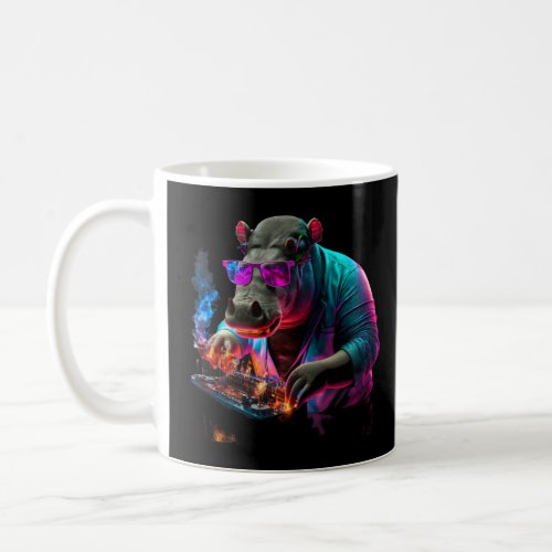 Hippo DJ  3  Coffee Mug