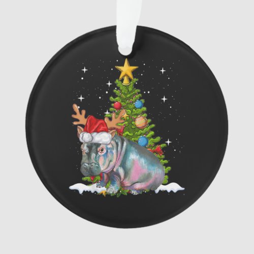 Hippo Fiona Christmas Tree Hippopotamus Ornament