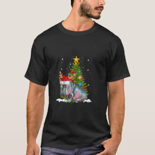 Hippo Fiona Christmas Tree Hippopotamus T-Shirt