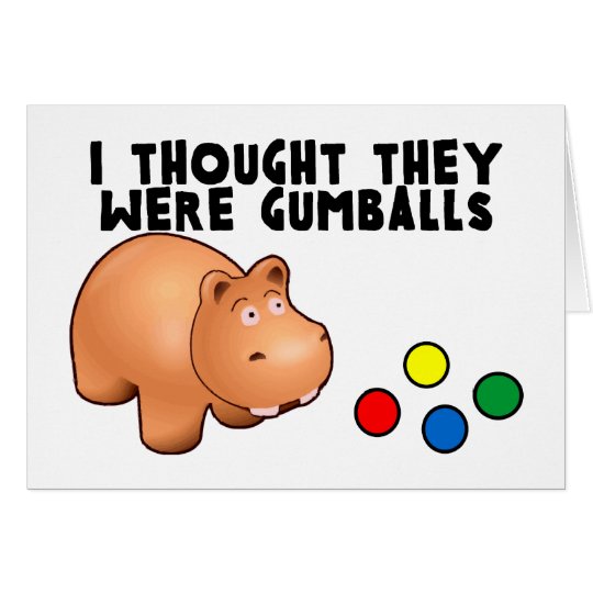 Hippo Gumballs Card