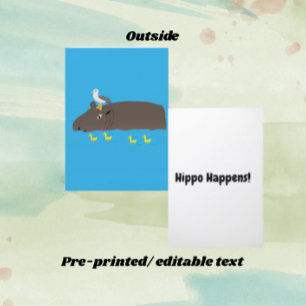 Hippo Happens Card