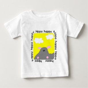 Hippo Happy Toddler Ruffle Tee