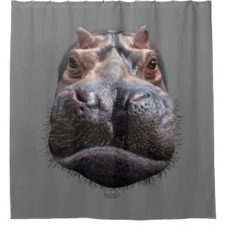 Hippo Head Shower Curtain