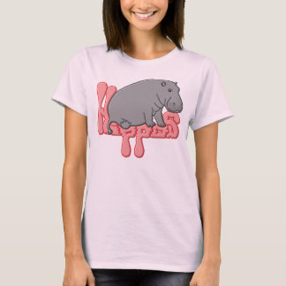Hippo Heavy - Pink T-Shirt