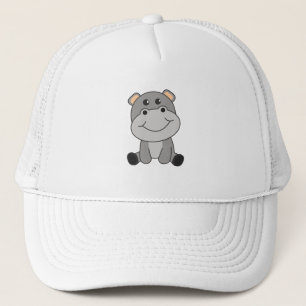 Hippo Hippo Cute Animals For Kids Hippos Trucker Hat