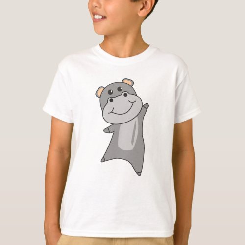 Hippo Hippo Sweet Animals For Children T_Shirt