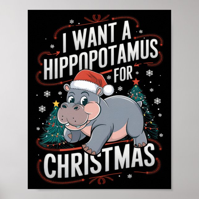 Hippo Holidays A Christmas Wish  Poster (Front)