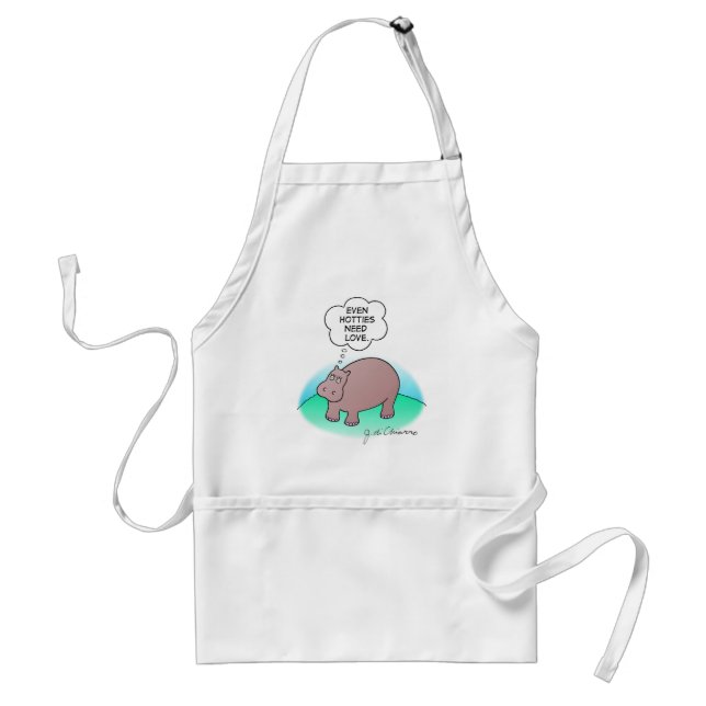 Hippo Hotty Adult Apron (Front)