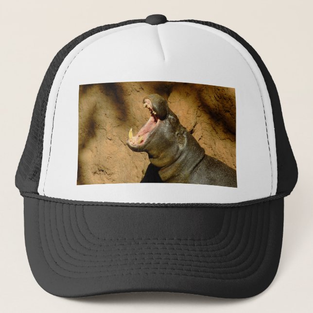 hippo hungry trucker hat (Front)
