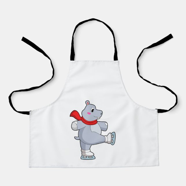Hippo Ice skating Ice skates Apron (Front)