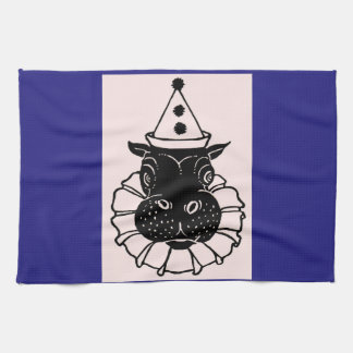 hippo in a party hat towel