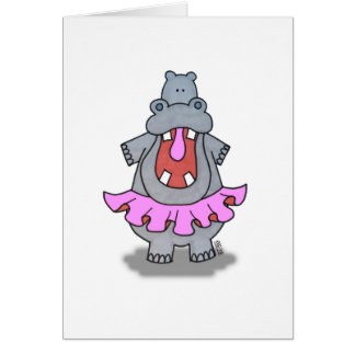 Hippo in a Tutu Cards