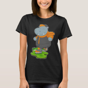 Hippo Inline skating Roller skates T-Shirt
