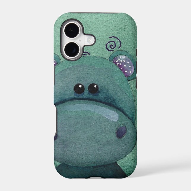 Hippo Iphone Case (Back)