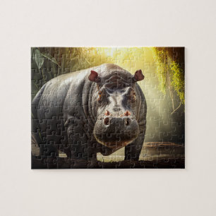 Hippo Jigsaw Puzzle - Jungle