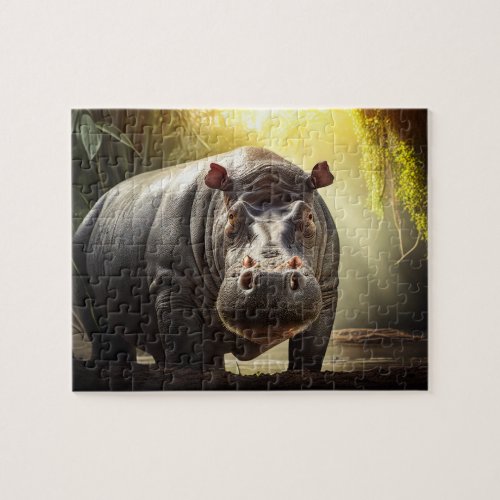 Hippo Jigsaw Puzzle _ Jungle