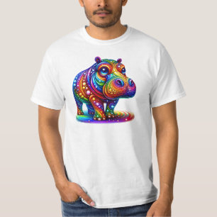 Hippo love in rainbow colors: for proud parents  T-Shirt