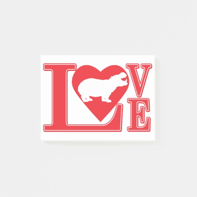 HIPPO-LOVE POST-IT NOTES (Front)