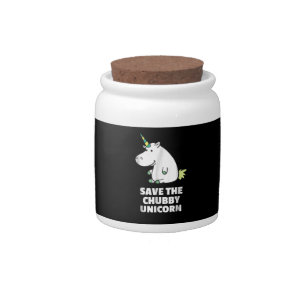 Hippo Lover Gift Chubby Unicorn Hippo Cute Hippo Candy Jar