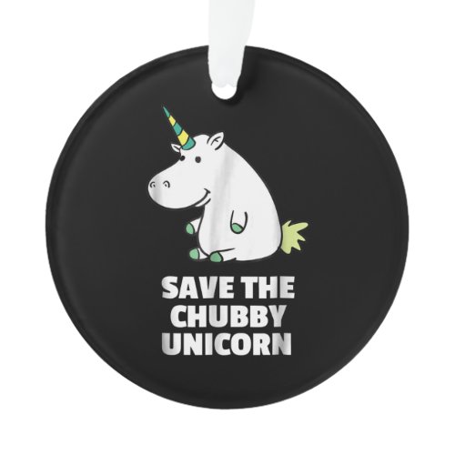Hippo Lover Gift| Chubby Unicorn Hippo| Cute Hippo Ornament