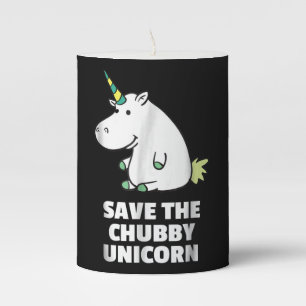 Hippo Lover Gift Chubby Unicorn Hippo Cute Hippo Pillar Candle