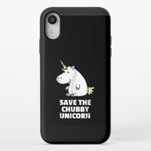 Hippo Lover Gift Chubby Unicorn Hippo Cute Hippo iPhone XR Slider Case