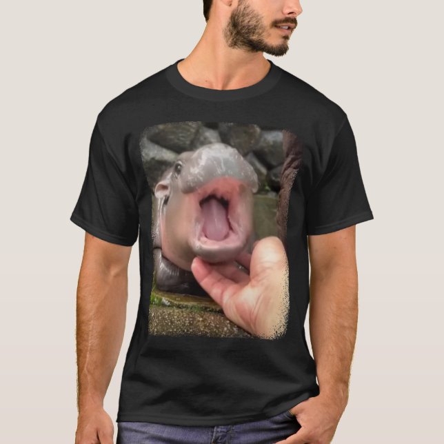 Hippo Lover Gifts, Thailand Shirts, Moo Deng T-Shirt (Front)