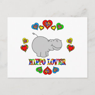 Hippo Lover Postcard
