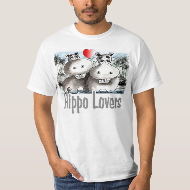 Hippo Lovers T-Shirt (Front)