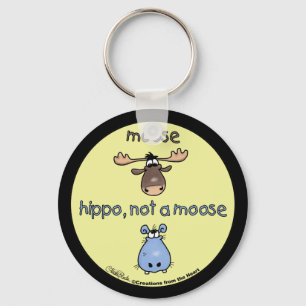 Hippo-not-a-moose! Keychain