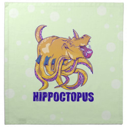 Hippo Octopus Strange creature Cloth Napkin