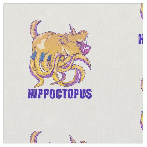 Hippo Octopus Strange creature Fabric