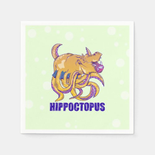 Hippo Octopus Strange creature Napkins