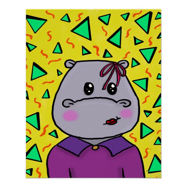 hippo party poster (Front)