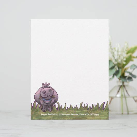 Hippo Personal Letterhead (Standing Front)