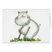 Hippo plays Golf (Front Horizontal)