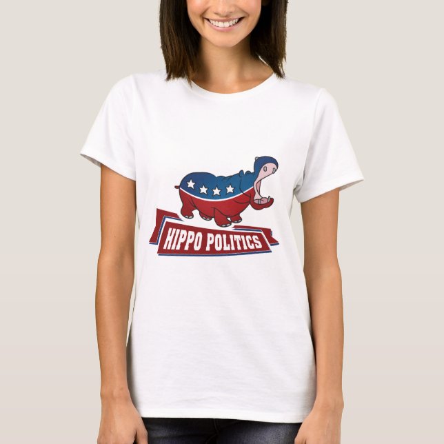 Hippo Politics T-Shirt (Front)