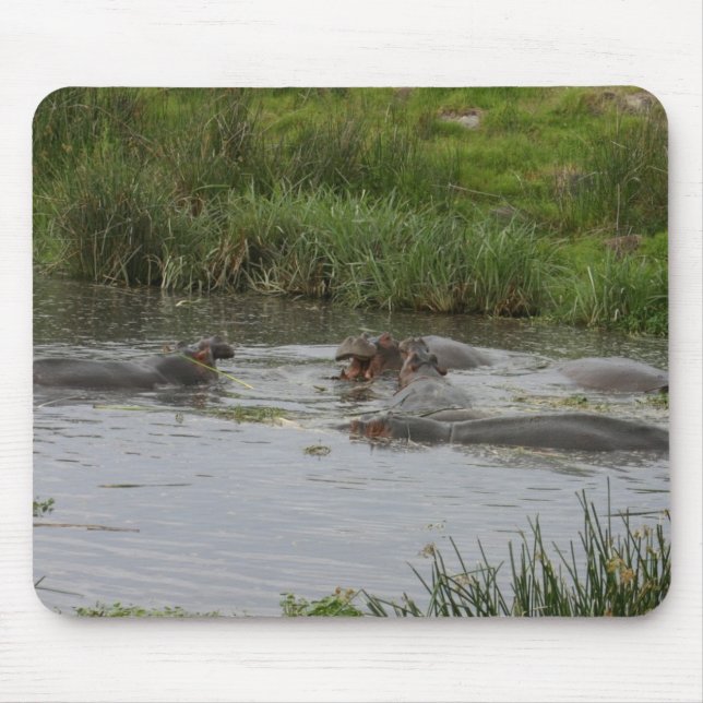 Hippo Pond  -Mousepad Mouse Pad (Front)