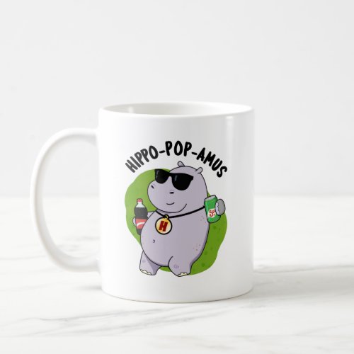 Hippo_pop_amus Funny Hippo Soda Pop Pun Coffee Mug