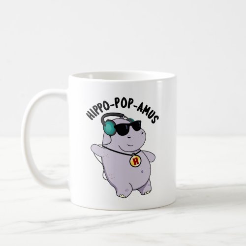 Hippo_pop_amus Funny Pop Music Hippo Pun  Coffee Mug
