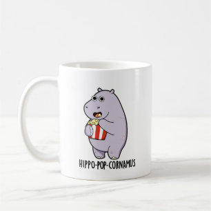 Hippo-pop-cornamus Funny Hippo Pun  Coffee Mug
