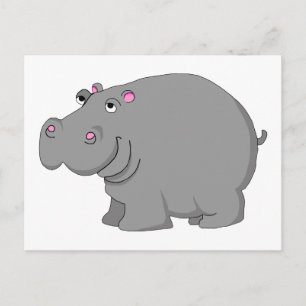 hippo postcard
