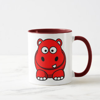 Hippo Red Mug